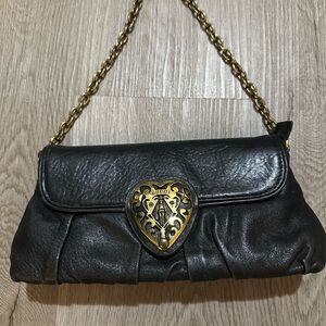 Gucci Hysteria Babouska Black Leather Chain Bag